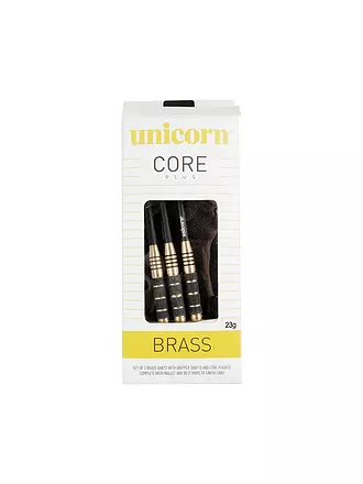 UNICORN | Steeldart-Pfeile Core Plus Brass | schwarz
