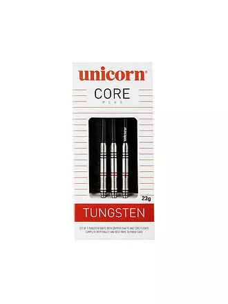 UNICORN | Steeldart-Pfeile Core Plus Tungsten | schwarz