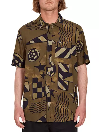 VOLCOM | Herren Beachhemd Hand Geo | olive