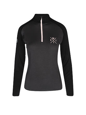 WATTS | Damen Unterzieh Zipshirt Face | grau