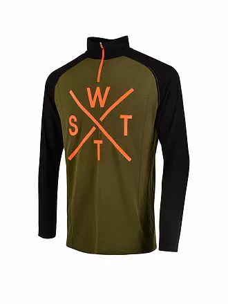 WATTS | Herren Unterzieh Zipshirt Parker | grau