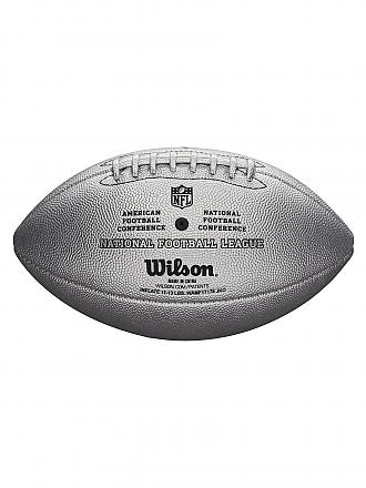 WILSON | American Football NFL Replica Game Ball The Duke Metallic Edition | silber