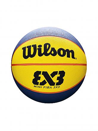 WILSON | FIBA 3x3 Mini-Basketball aus Gummi | blau