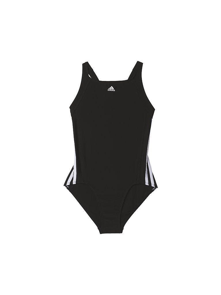 ADIDAS Kinder Badeanzug 3-Streifen schwarz | 128