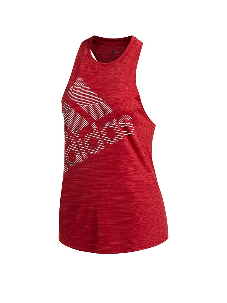ADIDAS Damen Fitness-Tanktop Badge of Sport rot | XL