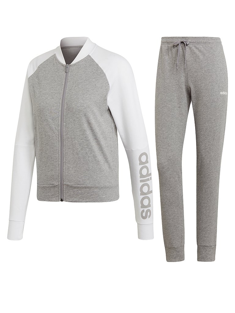 ADIDAS Damen Trainingsanzug Cotton grau | XL