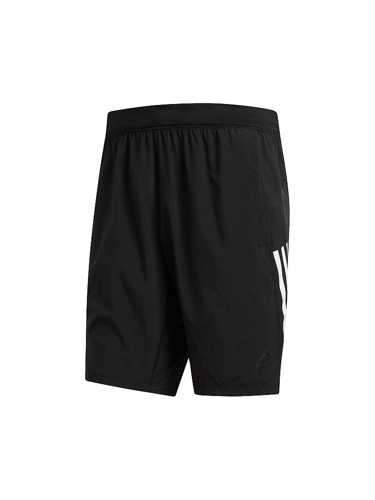 ADIDAS Herren Fitness-Short 4KRFT Tech Woven 3-Streifen schwarz | XL