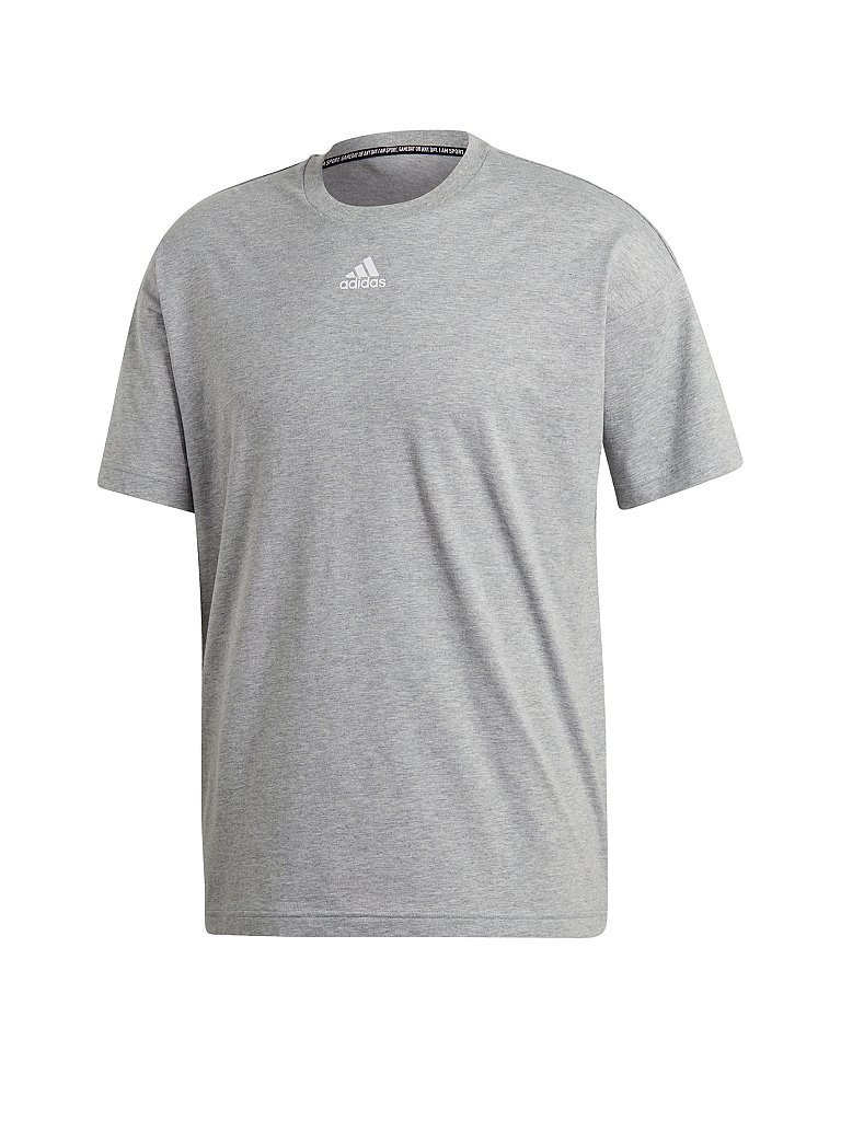 ADIDAS Herren T-Shirt Must Haves 3-Streifen grau | S