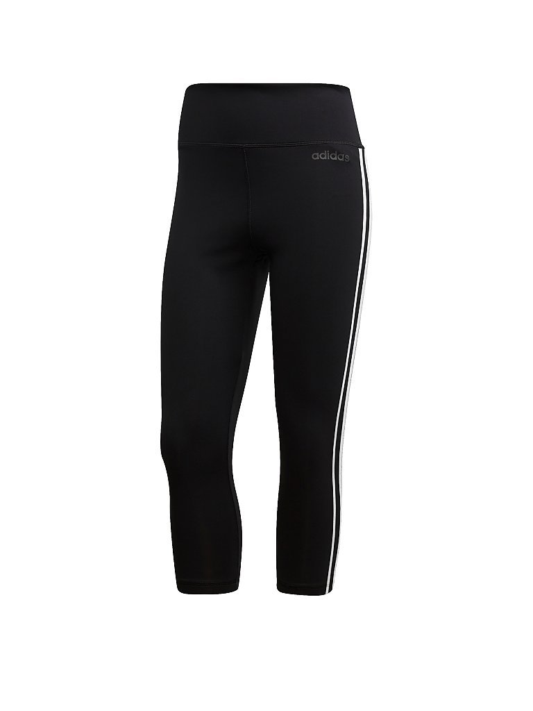 ADIDAS Damen Design 2 Move 3-Streifen  3/4-Tight schwarz | XS