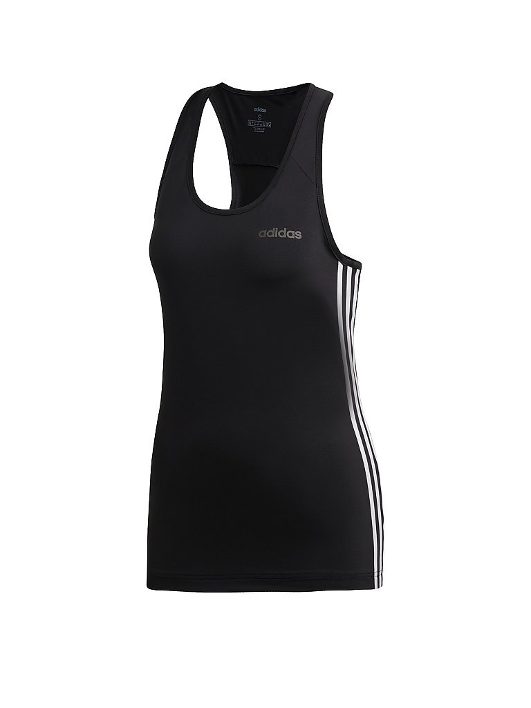ADIDAS Damen Design 2 Move 3-Streifen Tanktop schwarz | XS