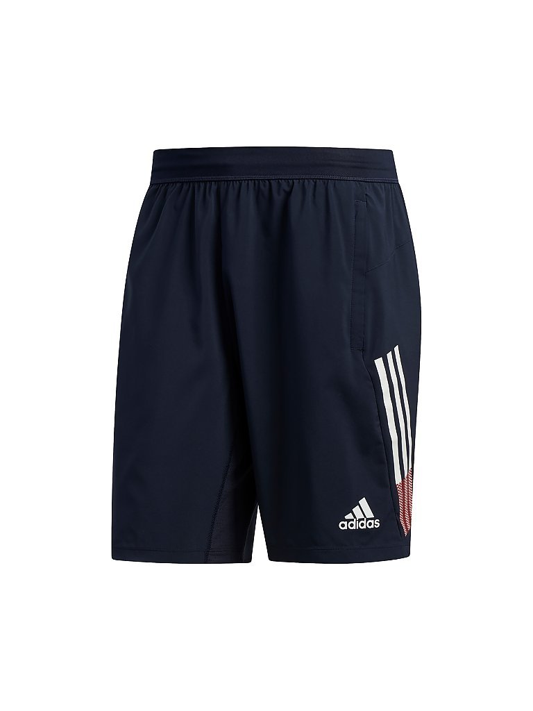 ADIDAS Herren Fitness-Short 4KRFT 3-Streifen 9-inch blau | S