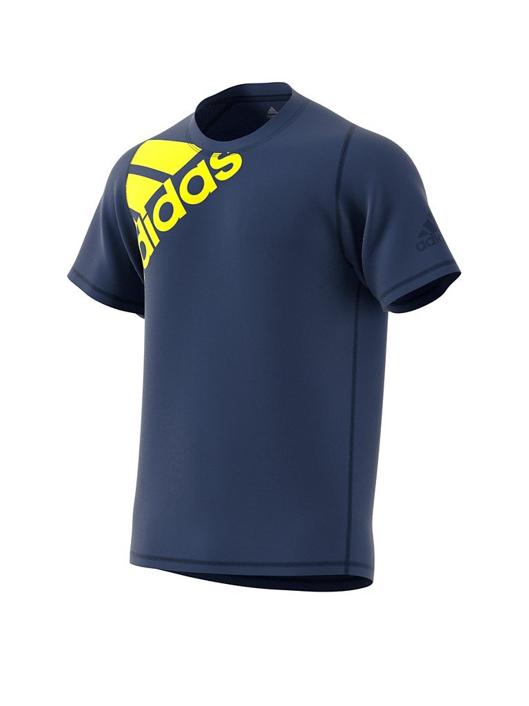 ADIDAS Herren Fitness-Shirt Freelift BOS Graphic blau | L