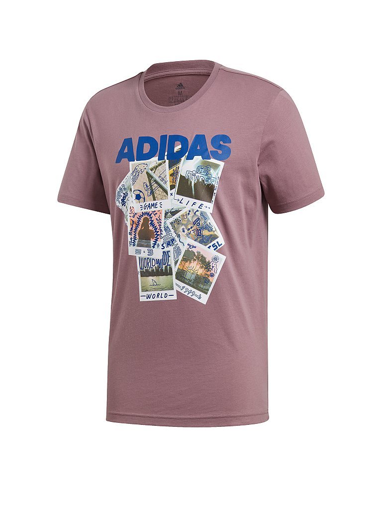 ADIDAS Herren T-Shirt Doodle Photos lila | S