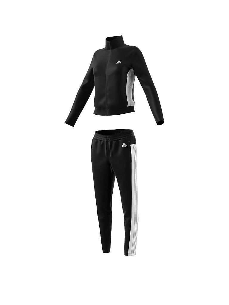 ADIDAS Damen Trainingsanzug Teamsports schwarz | XS