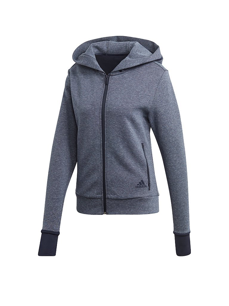 ADIDAS Damen Kapuzenjacke blau | XS