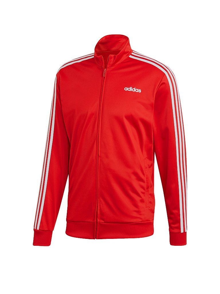 ADIDAS Herren Trainingsjacke Essentials 3-Streifen rot | L