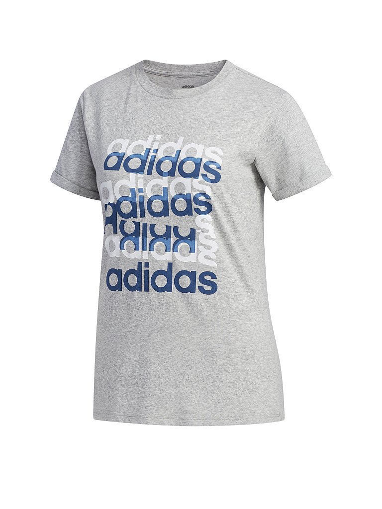ADIDAS Damen T-Shirt Big Graphic grau | XS