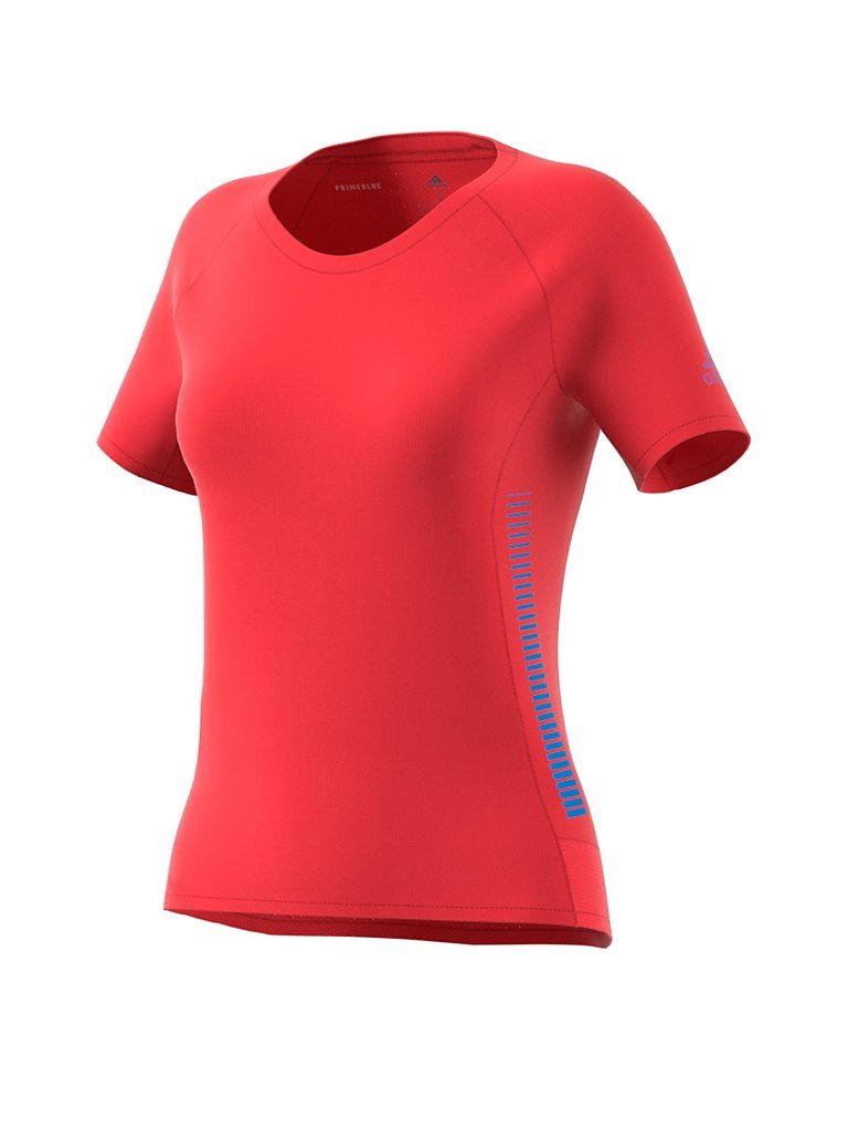 ADIDAS Damen Laufshirt Parley 25/7 Rise Up N Run rot | S