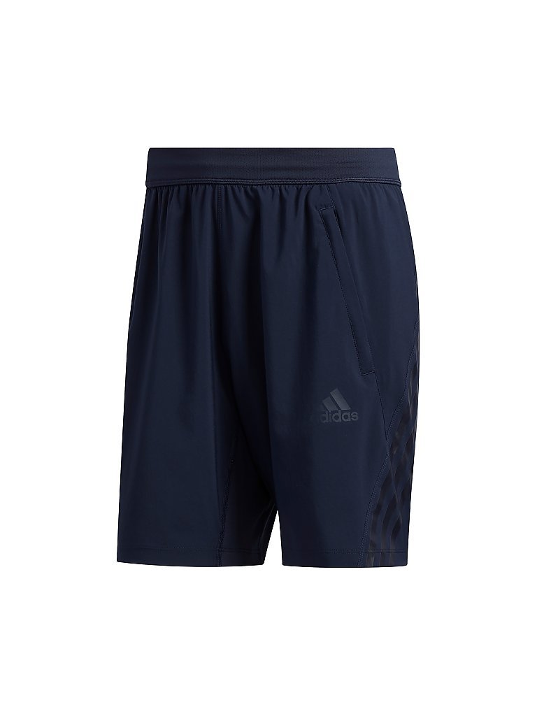 ADIDAS Herren Fitnessshort AEROREADY 3-Streifen 8-Inch blau | S