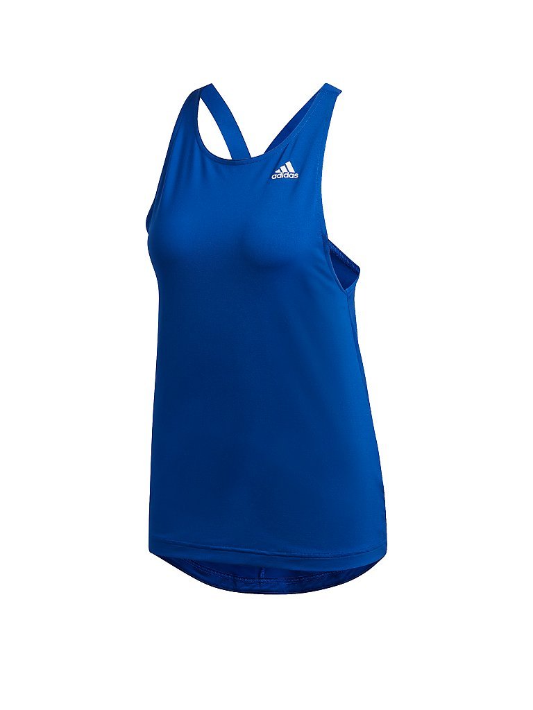 ADIDAS Damen Fitnesstank D2M blau | XS