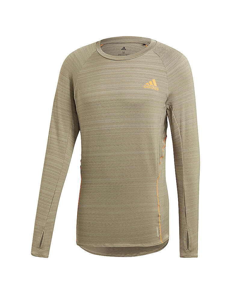 ADIDAS Herren Laufshirt Adi Runner Longsleeve olive | L