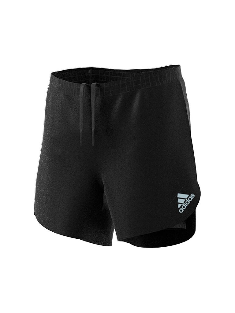 ADIDAS Herren Laufshort Fast 2in1 Primeblue schwarz | S