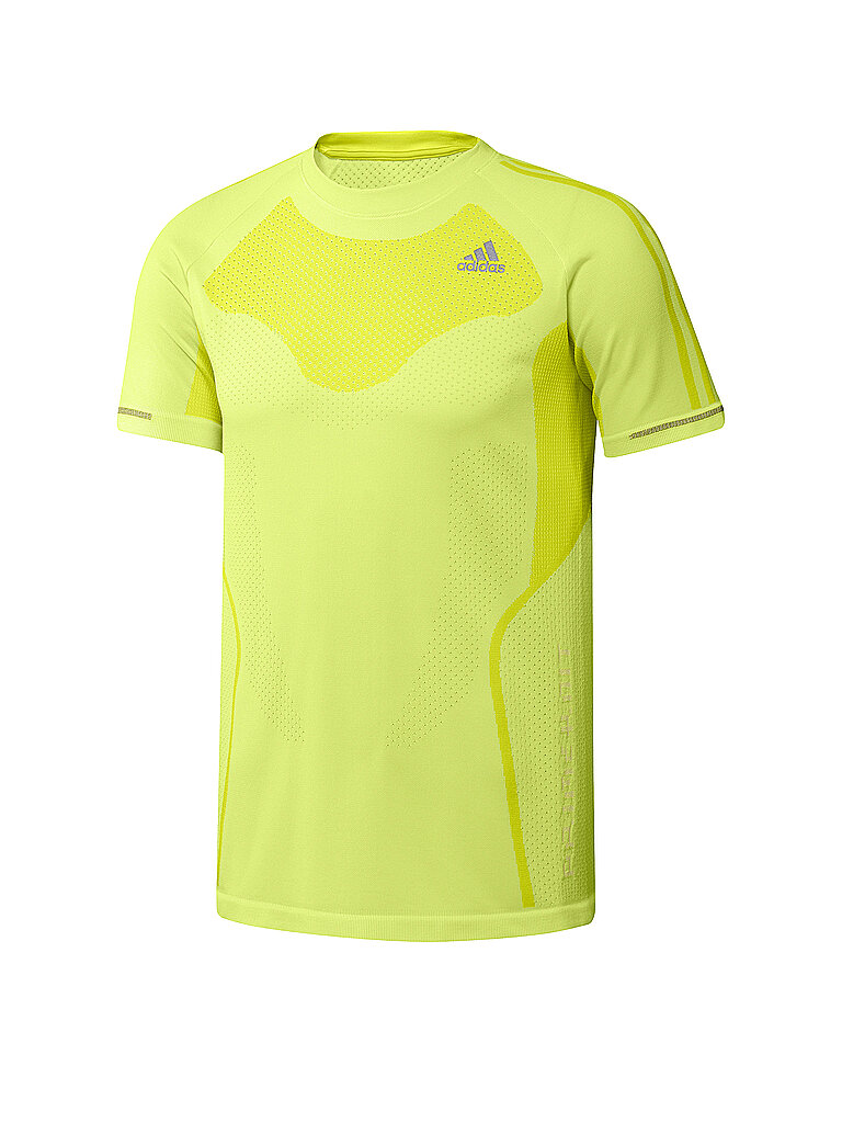 ADIDAS Herren Laufshirt Primeknit gelb | S