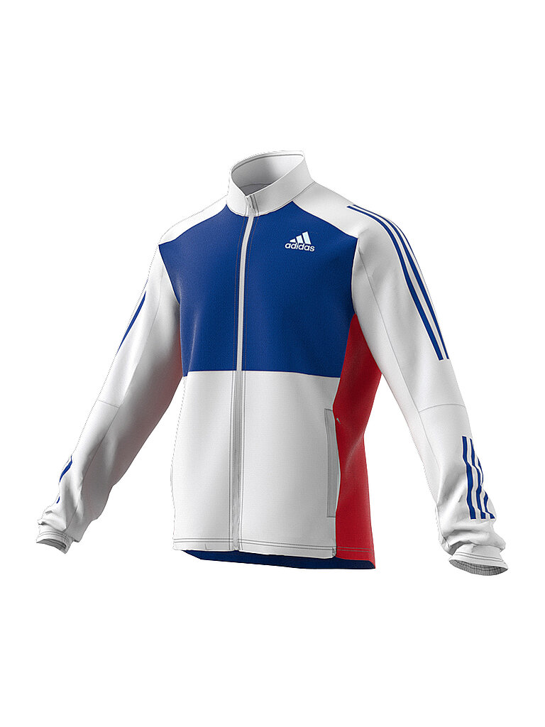 ADIDAS Herren Lauf-Trainingsjacke weiß | S
