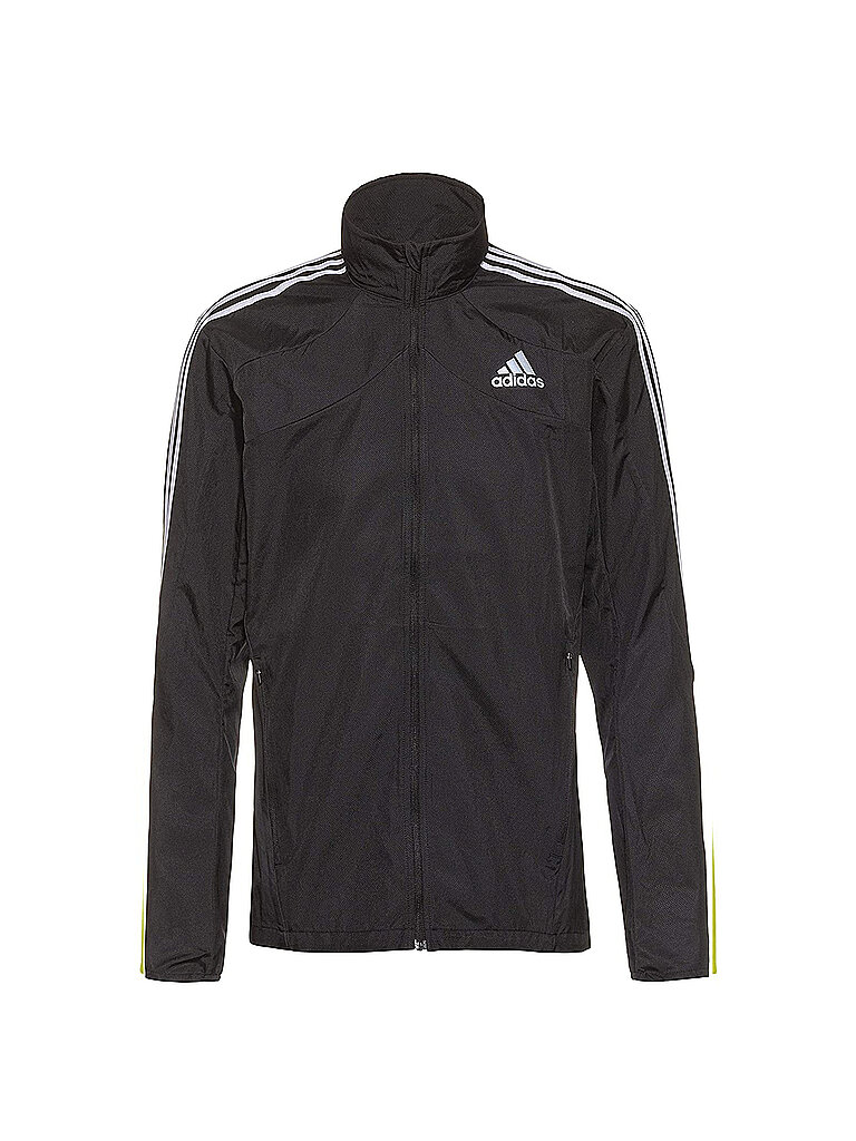 ADIDAS Herren Laufjacke Marathon 3-Streifen schwarz | M