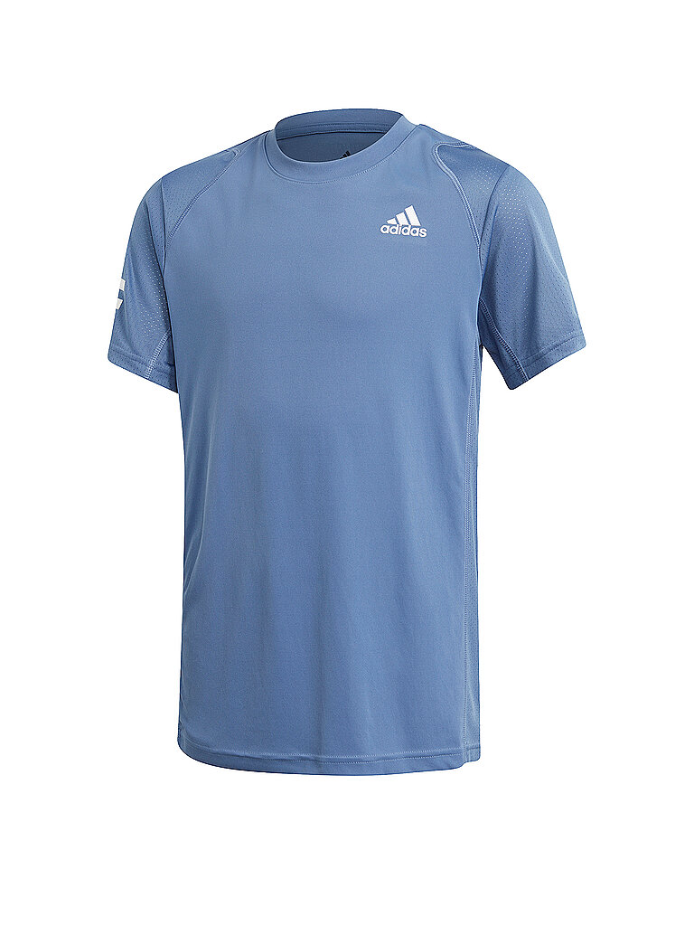 ADIDAS Kinder Tennisshirt 3-Streifen Club blau | 128