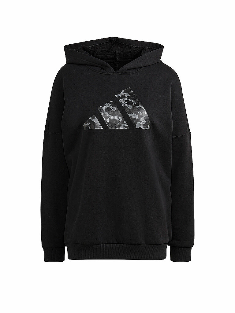 ADIDAS Damen Hoodie Sportswear Leo Oversize schwarz | XS