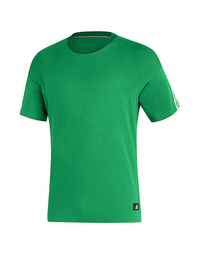 ADIDAS Herren T-Shirt Sportswear 3-Streifen grün | S