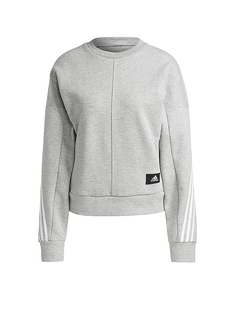 ADIDAS Damen Sweater Crew 3-Streifen grau | XS
