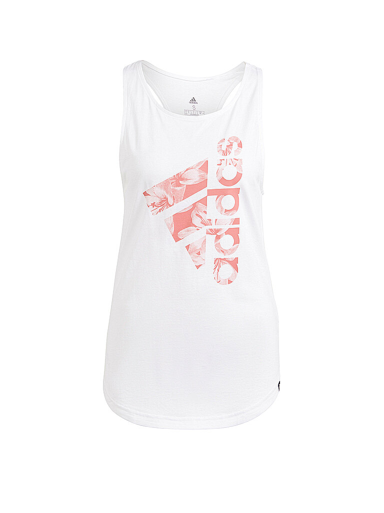 ADIDAS Damen Tank Floral weiß | XS