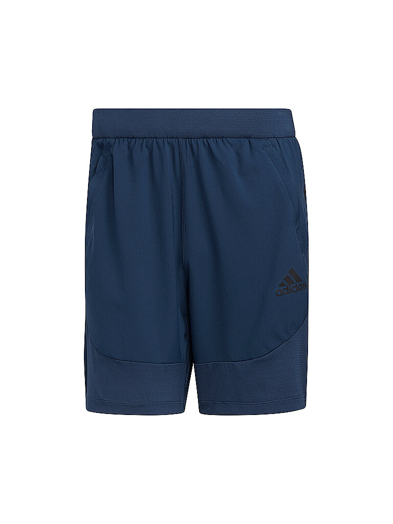 ADIDAS Herren Fitnessshort Aeroready 3-Streifen blau | S