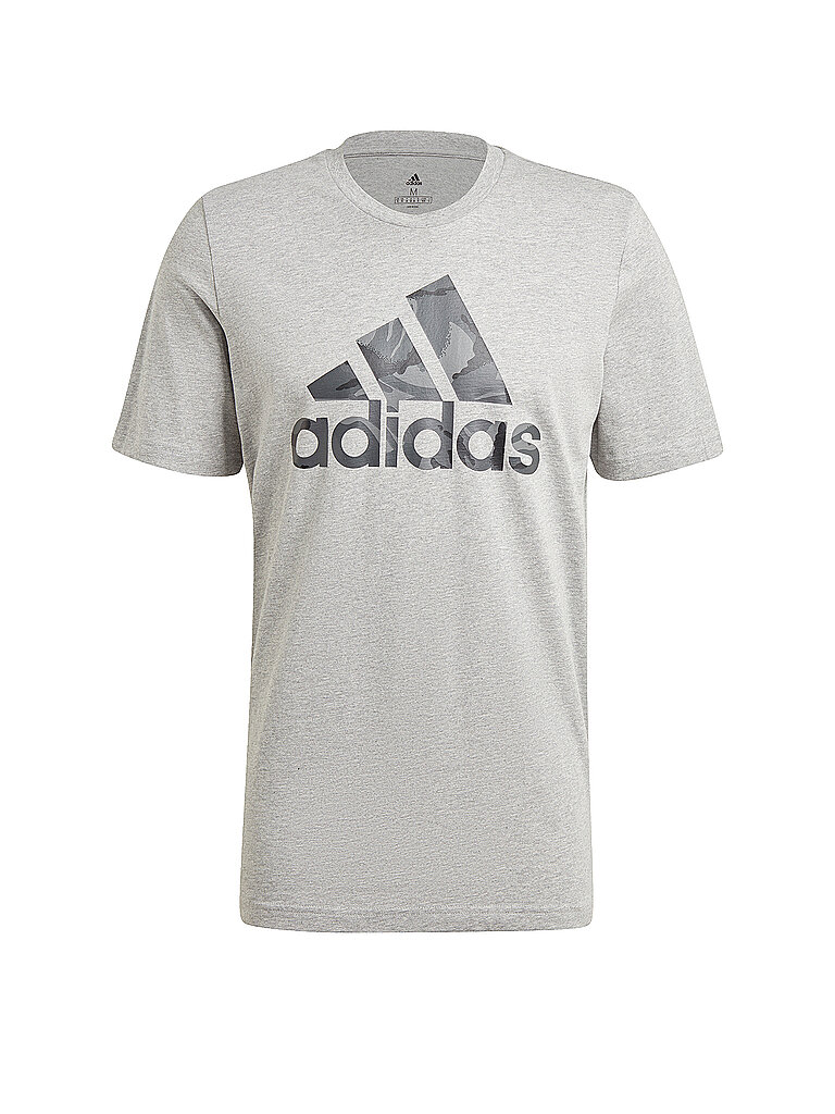 ADIDAS Herren T-Shirt Camouflage grau | S