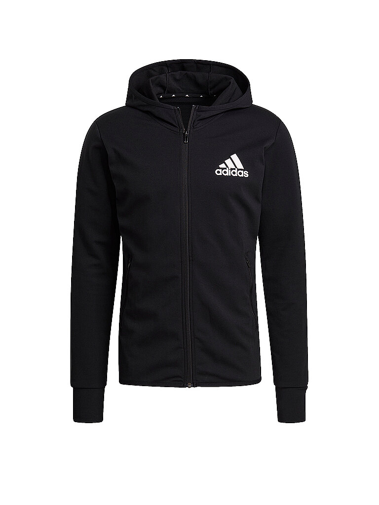 ADIDAS Herren Kapuzenjacke Design2Move Aeroready schwarz | S
