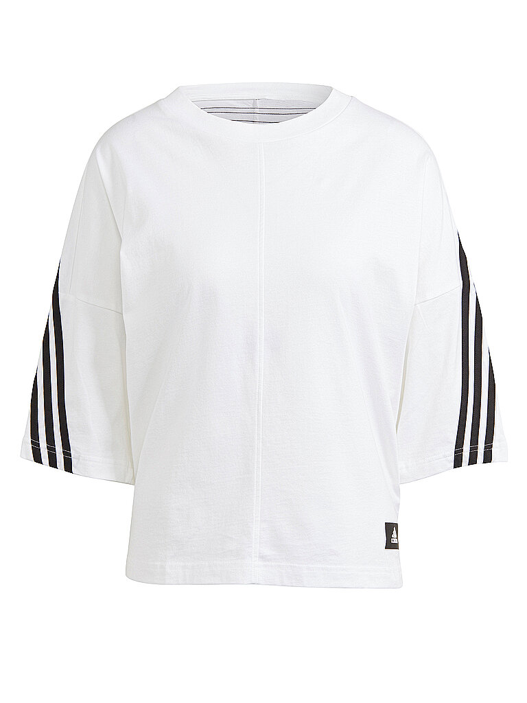 ADIDAS Damen T-Shirt Sportswear Future Icons 3-Streifen weiß | XS
