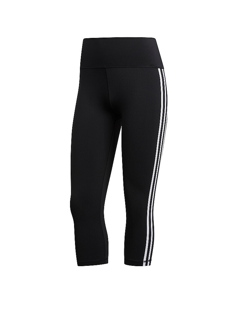 ADIDAS Damen Fitnesscapri 3-Streifen 3/4 schwarz | XS
