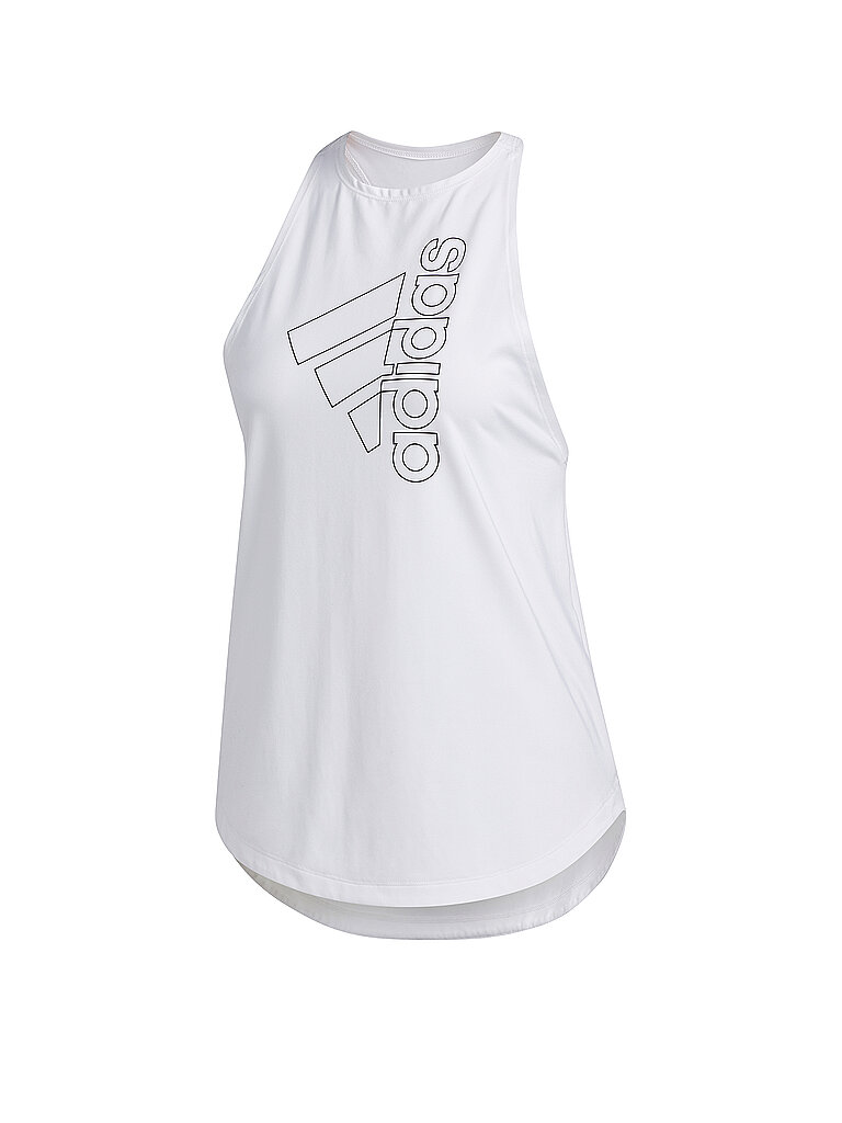 ADIDAS Damen Fitnesstank Tech Badge of Sport weiß | XS
