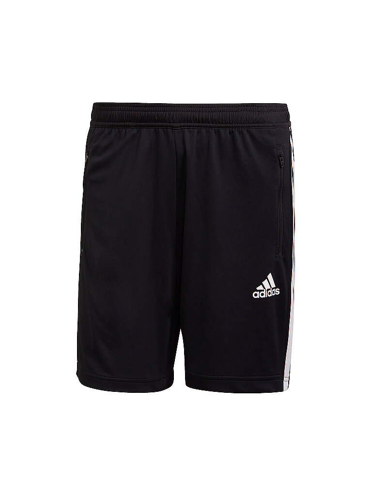 ADIDAS Herren Fitnessshort 3-Streifen schwarz | S