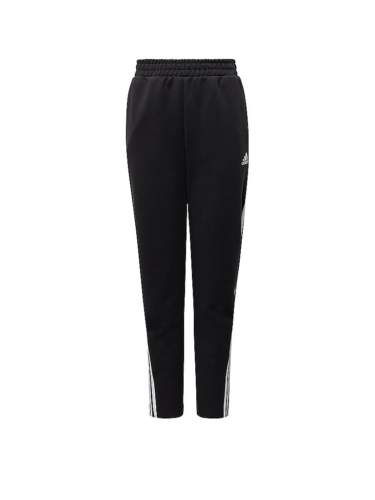 ADIDAS Jungen Jogginghose Doubleknit Tapered 3-Streifen schwarz | 140