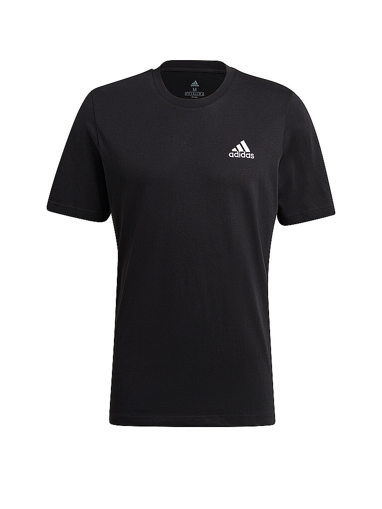 ADIDAS Herren T-Shirt Essentials Small Logo schwarz | S