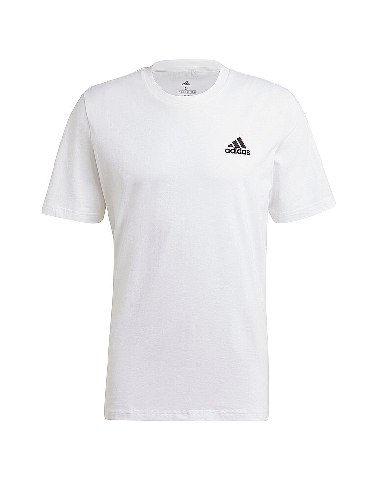 ADIDAS Herren T-Shirt Essentials Small Logo weiß | S