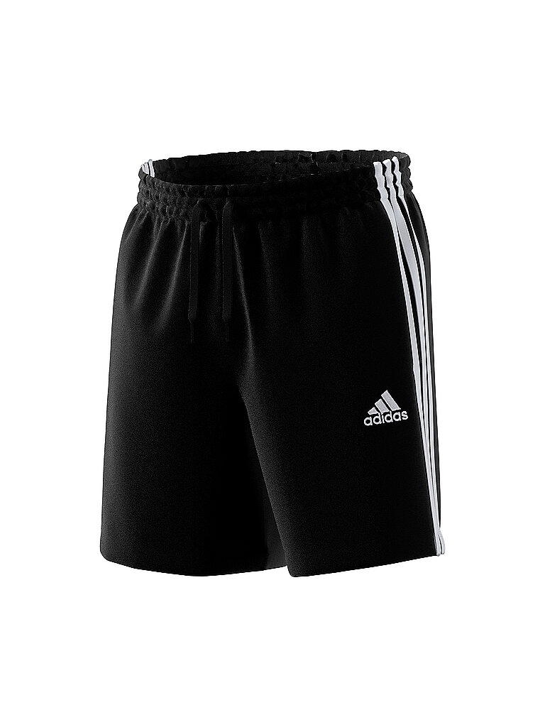 ADIDAS Herren Fitnessshort Aeroready Essentials 3-Streifen schwarz | S