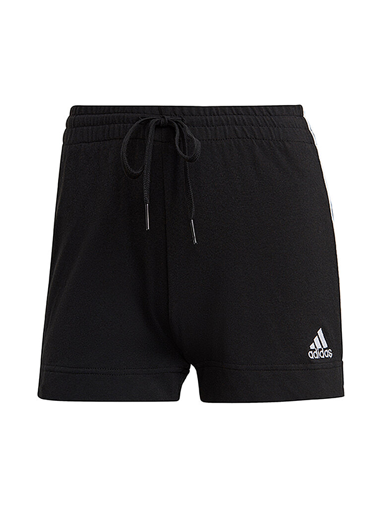 ADIDAS Damen Fitnessshort Essentials Slim 3-Streifen schwarz | XS