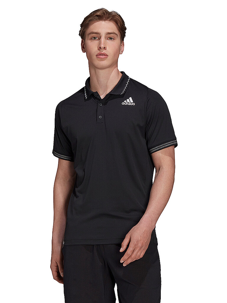 ADIDAS Herren Tennispolo Primeblue FreeLift Dominic Thiem schwarz | S