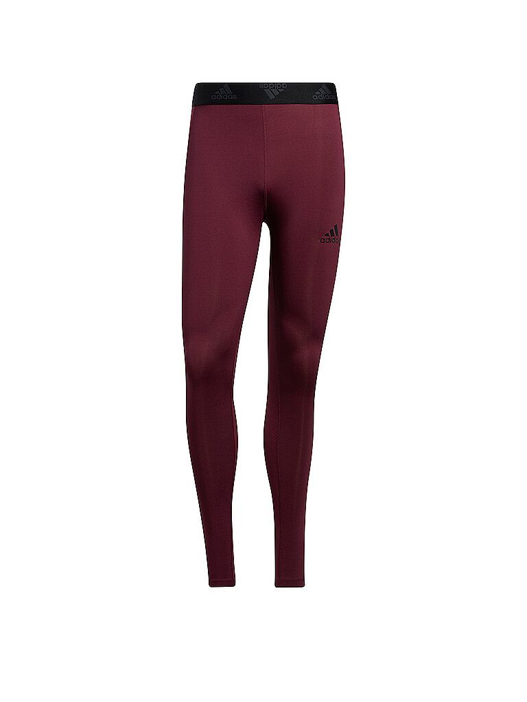 ADIDAS Herren Fitnesstight Techfit 3-Streifen rot | S