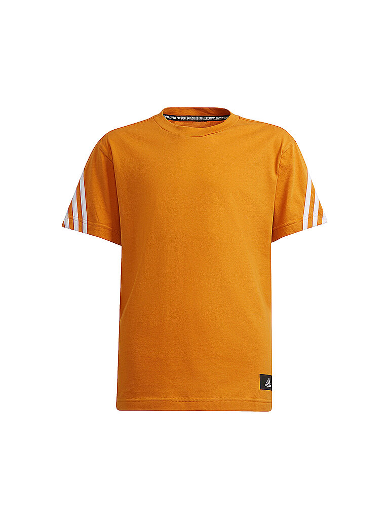 ADIDAS Kinder T-Shirt Future Icons 3-Streifen orange | 140