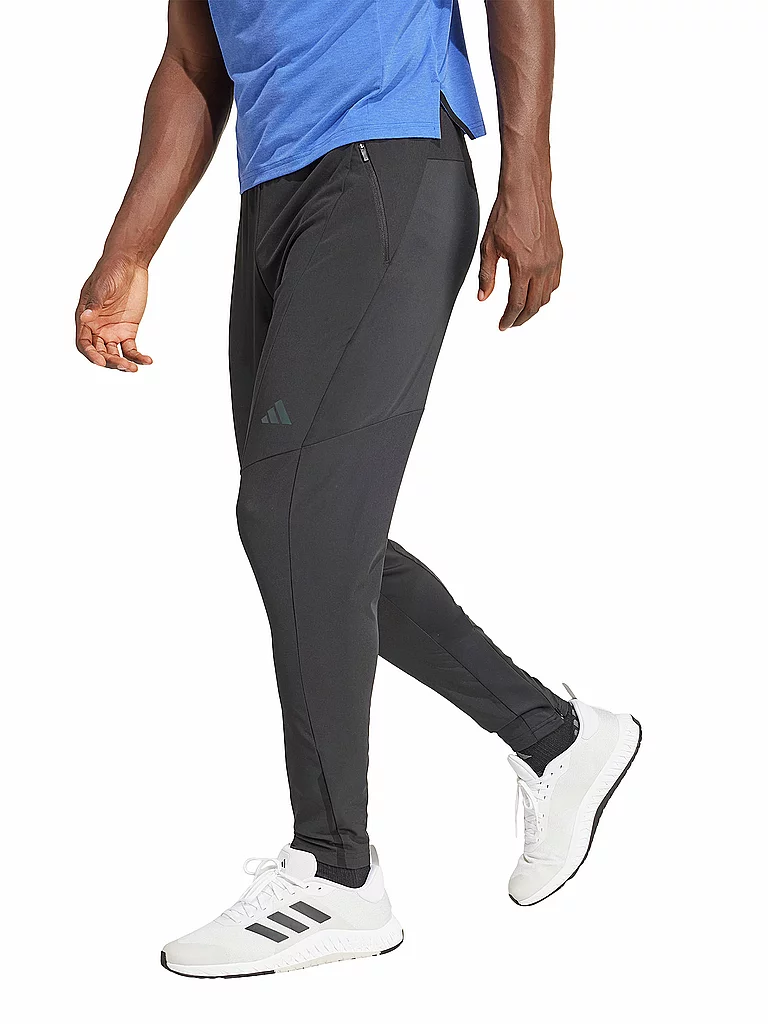 ADIDAS Herren Fitnesstight Designed for Training Hybrid schwarz | S (lang) — Bild 3